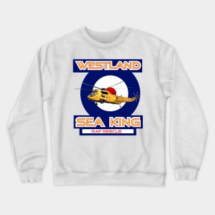 Westland Sea King Search and rescue helicopter in RAF roundel, Crewneck Sweatshirt